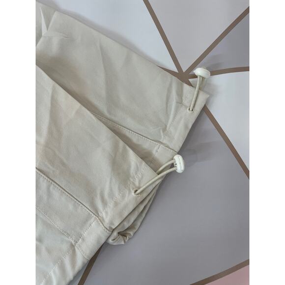 NWT Outdoor Voices Womens Pants Eggshell & Granite High Waist Pull On Size L - Picture 5 of 7